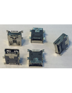 Гнездо mini usb 5 pin горизонтальное на плату